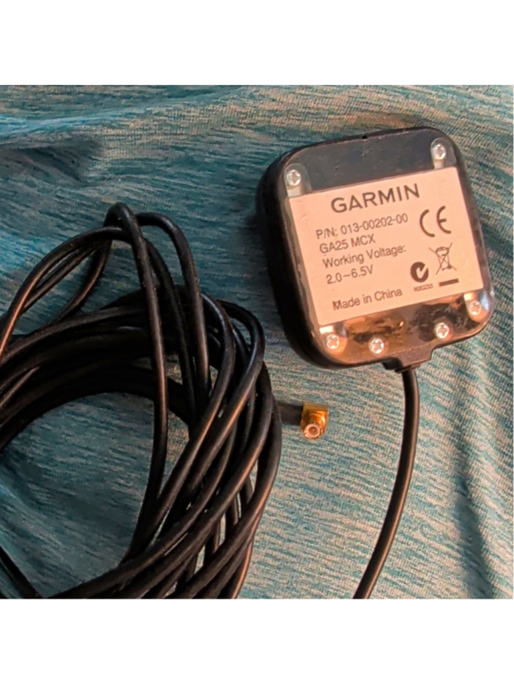 Garmin GA 25 MCX External GPS Antenna 013-00202-00 Genuine OEM Long Cable